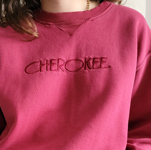 Cherokee Vintage Red Sweatshirt Embroidered - Picture 5 of 6